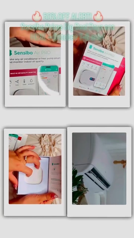 Your AC just got a serious upgrade. 😎❄️
Meet Sensibo Air PRO — smart control + real-time air quality sensing in one tiny device.
✅ Control your AC from anywhere
✅ Monitor CO₂, VOCs, temp & humidity
✅ Save up to 40% on energy
✅ Works with Alexa, Google & Siri
🎉 BIG DEAL DAYS — 50% OFF!
🗓️ October 7–8 only
⏳ Limited time. Smarter air is one tap away.
#SensiboAirPro #SmartHomeTech #AirQualityMatters #EnergySaver #Sensibo #SmartLiving #BigDealDays
