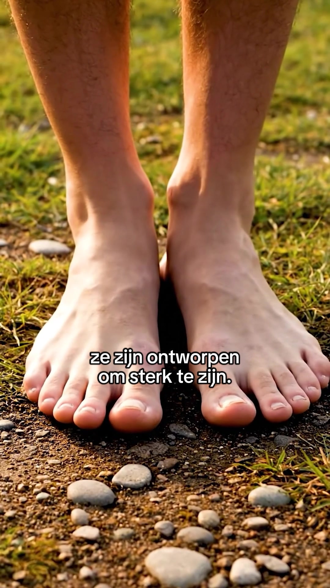 Voelt als blootsvoets