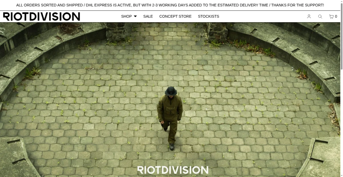 RIOT DIVISION website screenshot