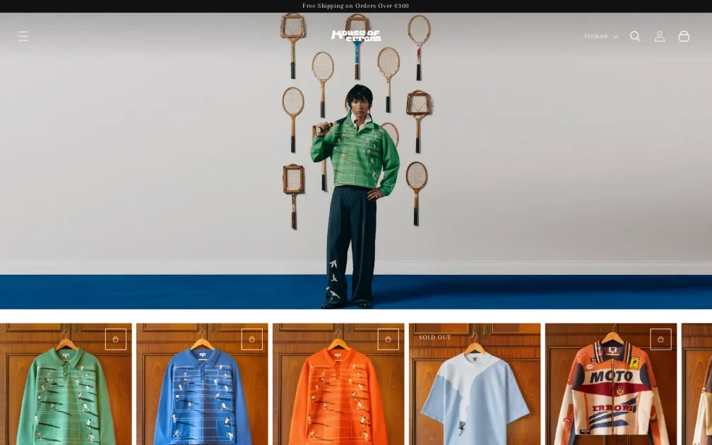 HOUSE OF ERRORS website screenshot