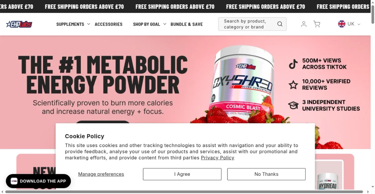 EHPlabs UK website screenshot