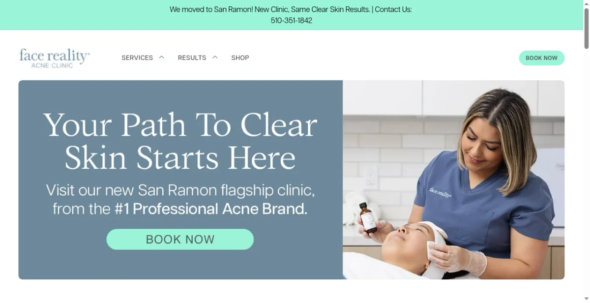 Face Reality Acne Clinic: 67K Visits/Mo,... | Brandsearch