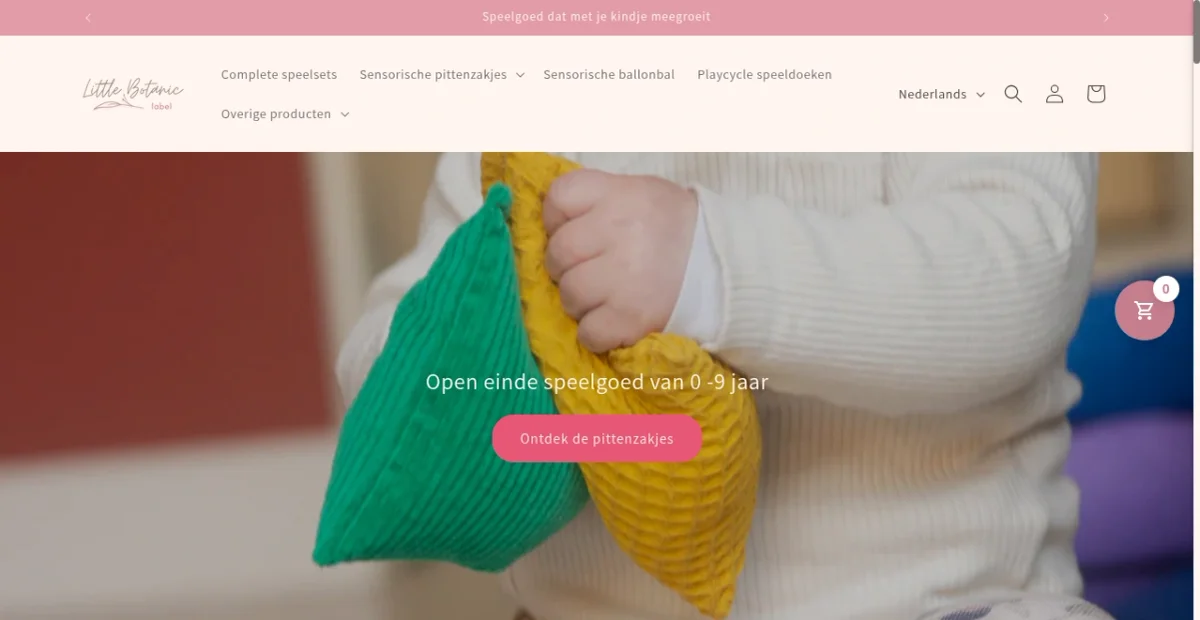 www.littlebotaniclabel.nl website screenshot