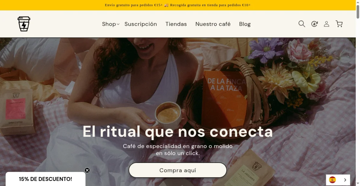 Syra Coffee website screenshot