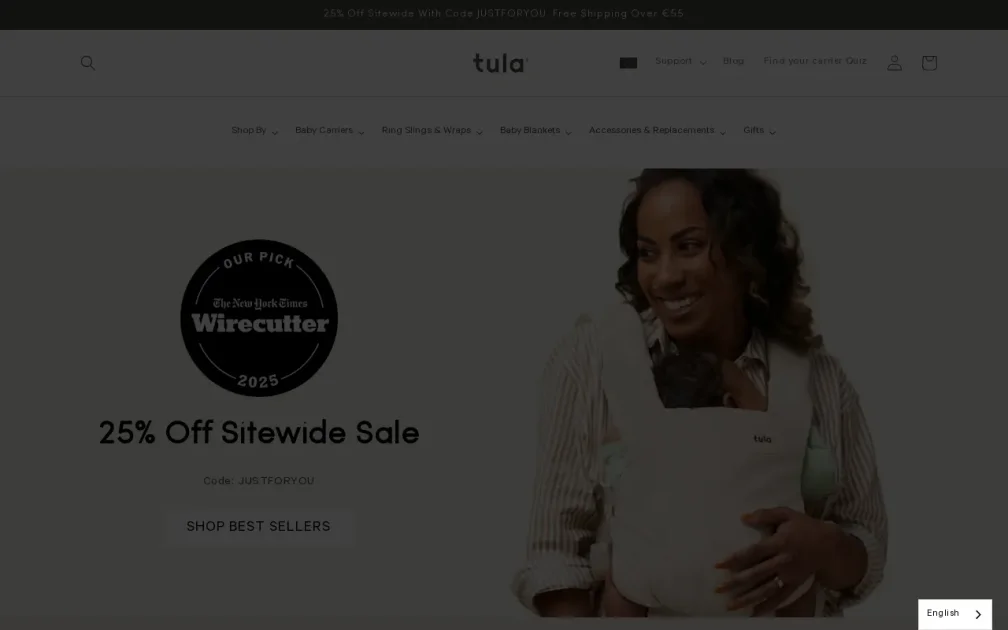 babytula.eu website screenshot
