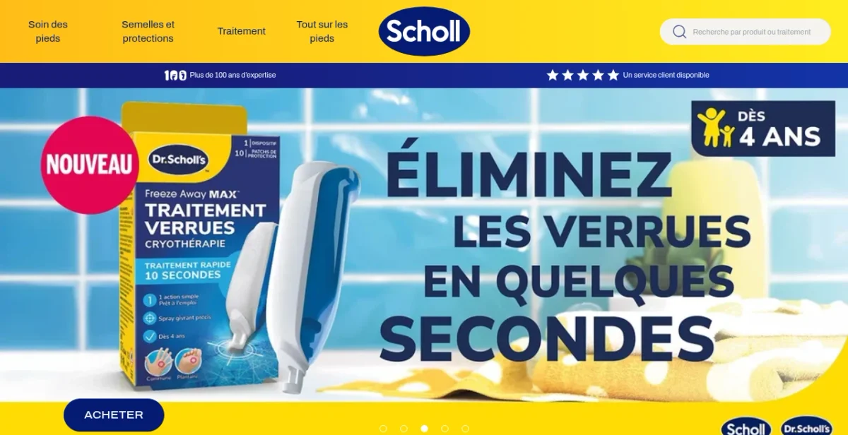 Scholl France website screenshot