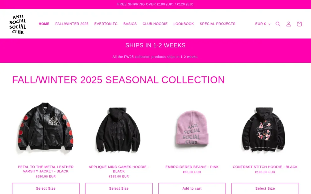 AntiSocialSocialClub.co.uk website screenshot