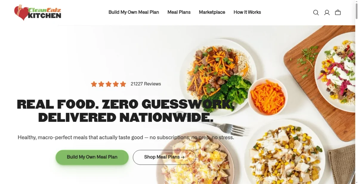 Clean Eatz Kitchen: 316K Visits/Mo, $1.4M... | Brandsearch