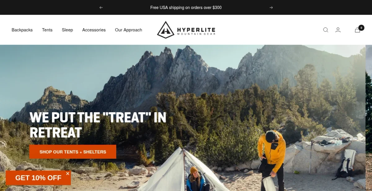 Hyperlite Mountain Gear: 320K Visits/Mo,... | Brandsearch
