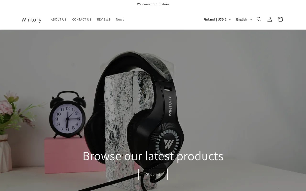 wintoryaudio.com website screenshot