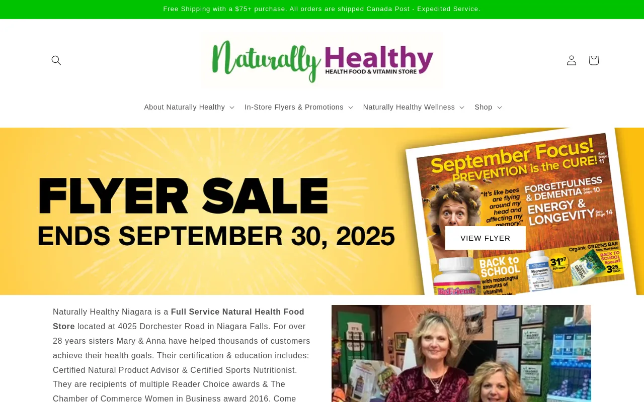 Naturally Healthy Niagara screenshot