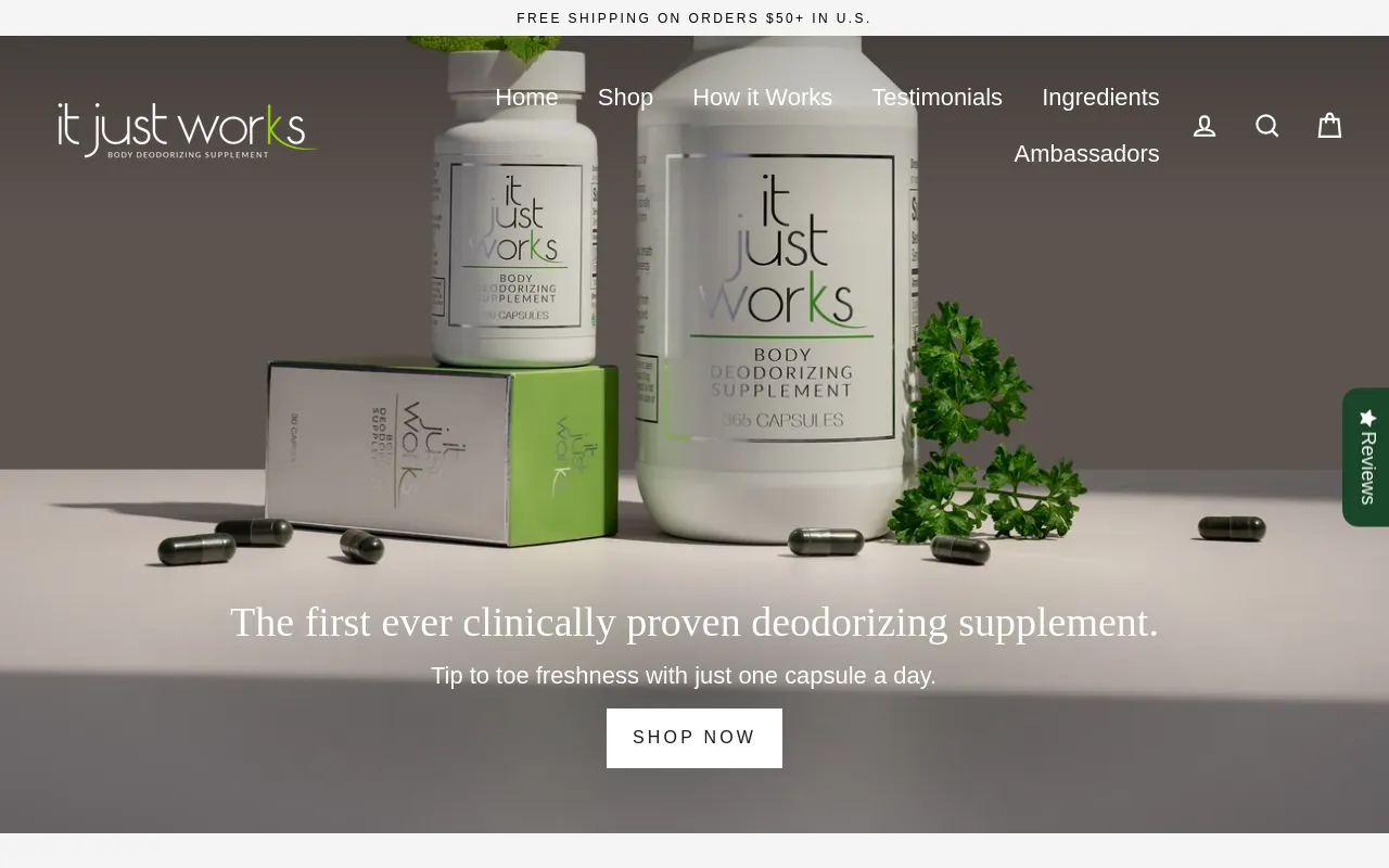It Just Works Deodorant screenshot