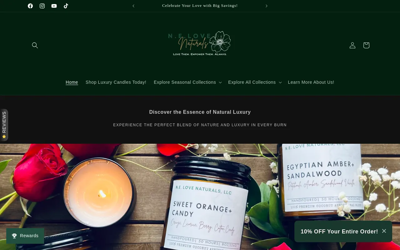 N.E. Love Naturals, LLC screenshot