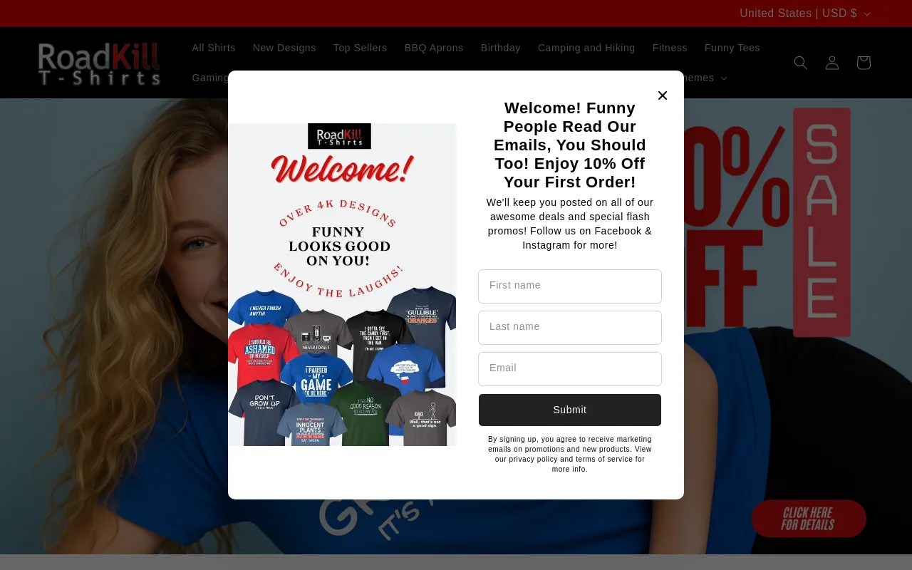 Roadkill T-Shirts screenshot