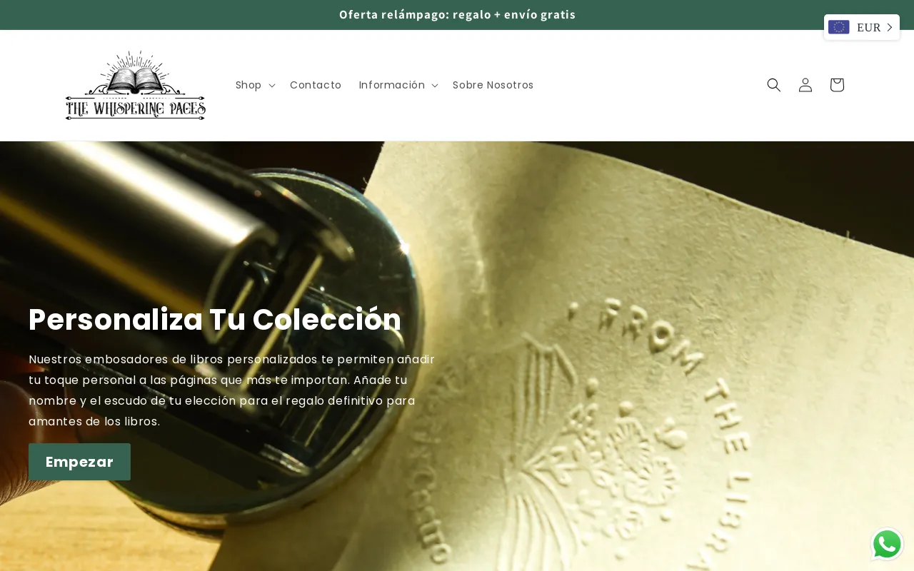 Whispering Pages - Español screenshot