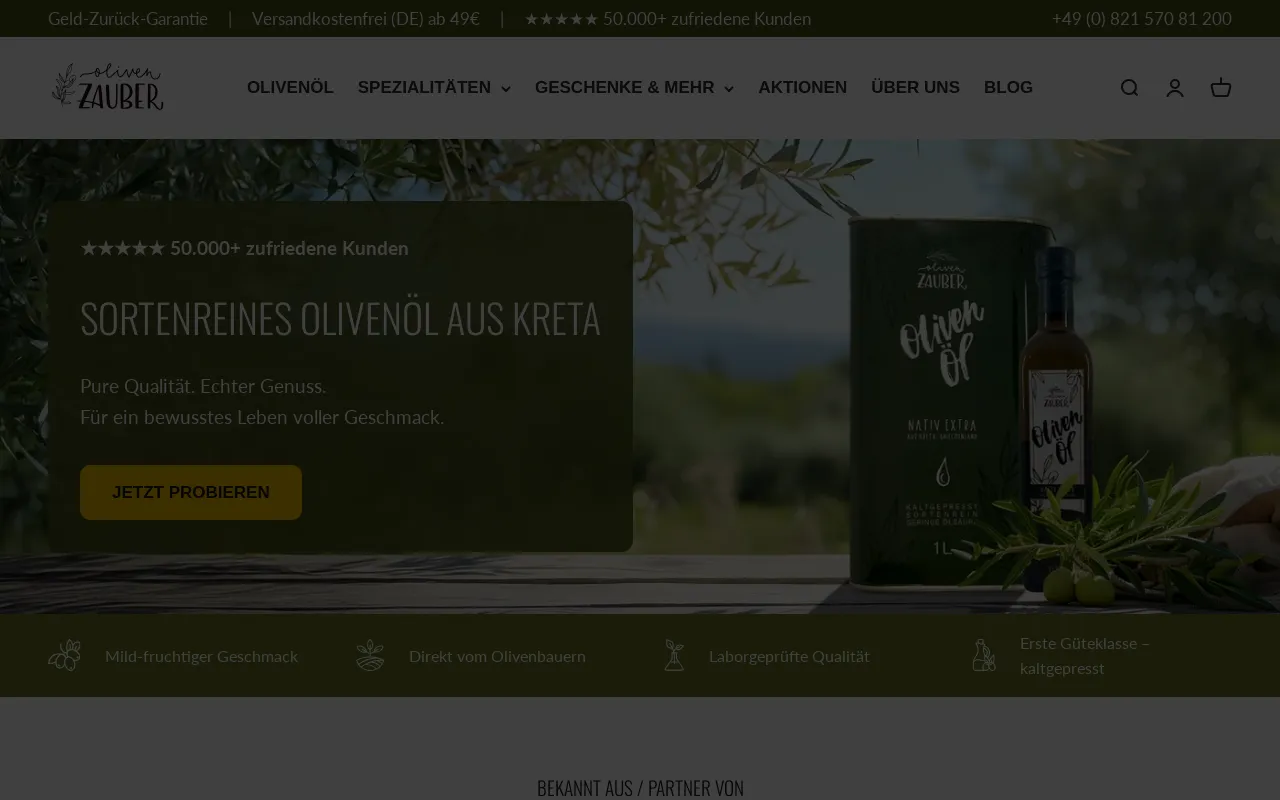 OlivenZauber - Olivenöl neu erleben screenshot