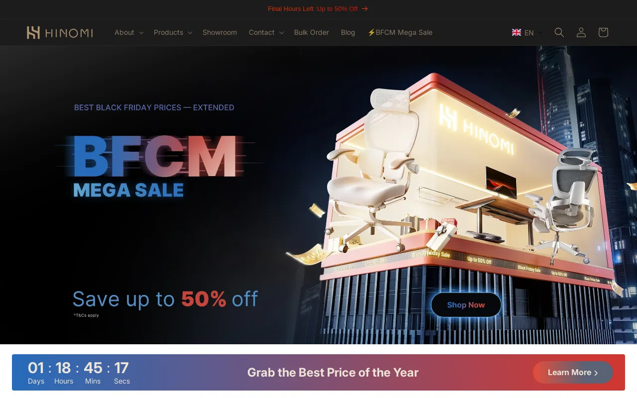 Hinomi EU screenshot