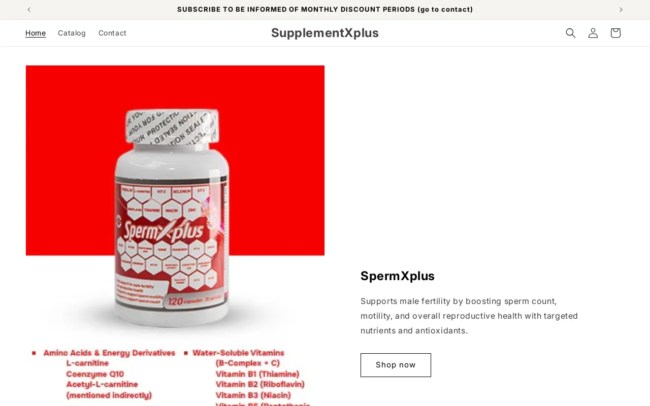 SupplementXplus website screenshot