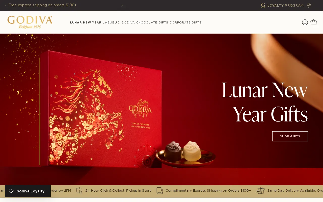 Godiva Australia screenshot