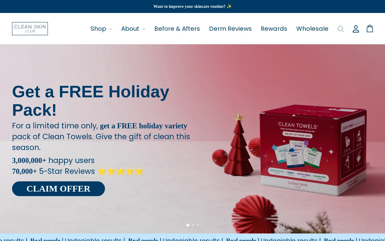 Clean Skin Club screenshot