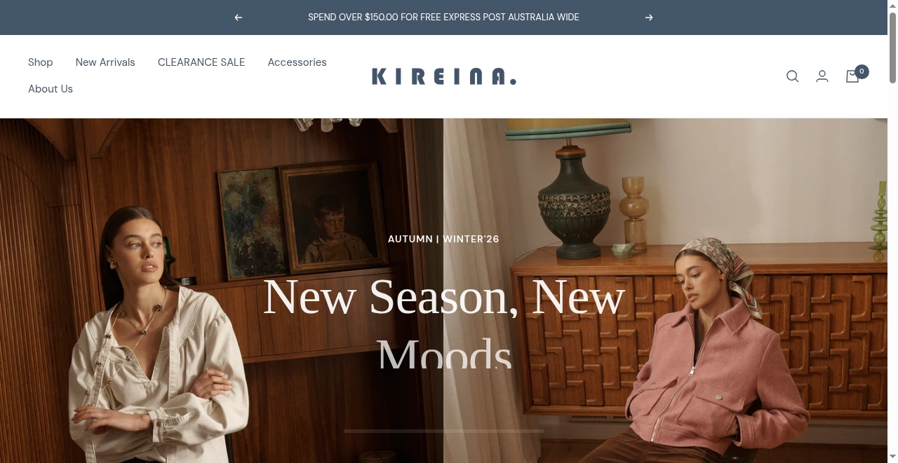 Kireina Australia screenshot