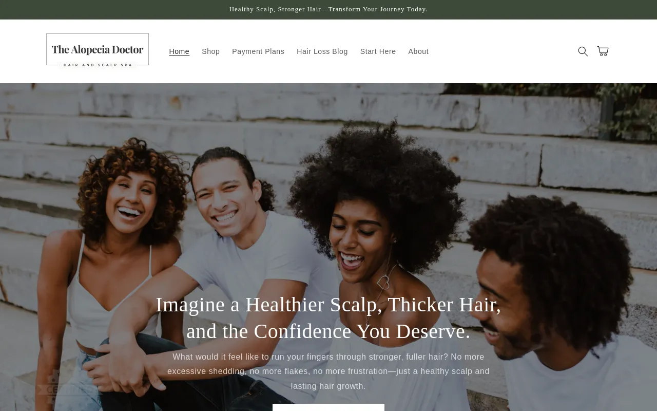 The Alopecia Doctor Hair and Scalp Spa screenshot