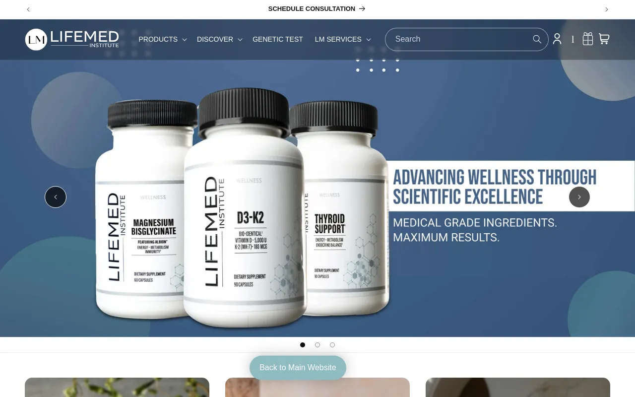 LifeMed Institute screenshot