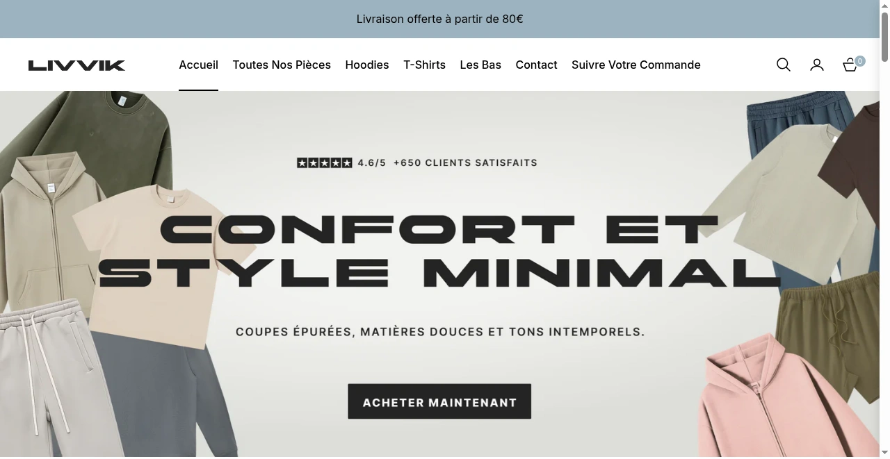 Livvik website screenshot