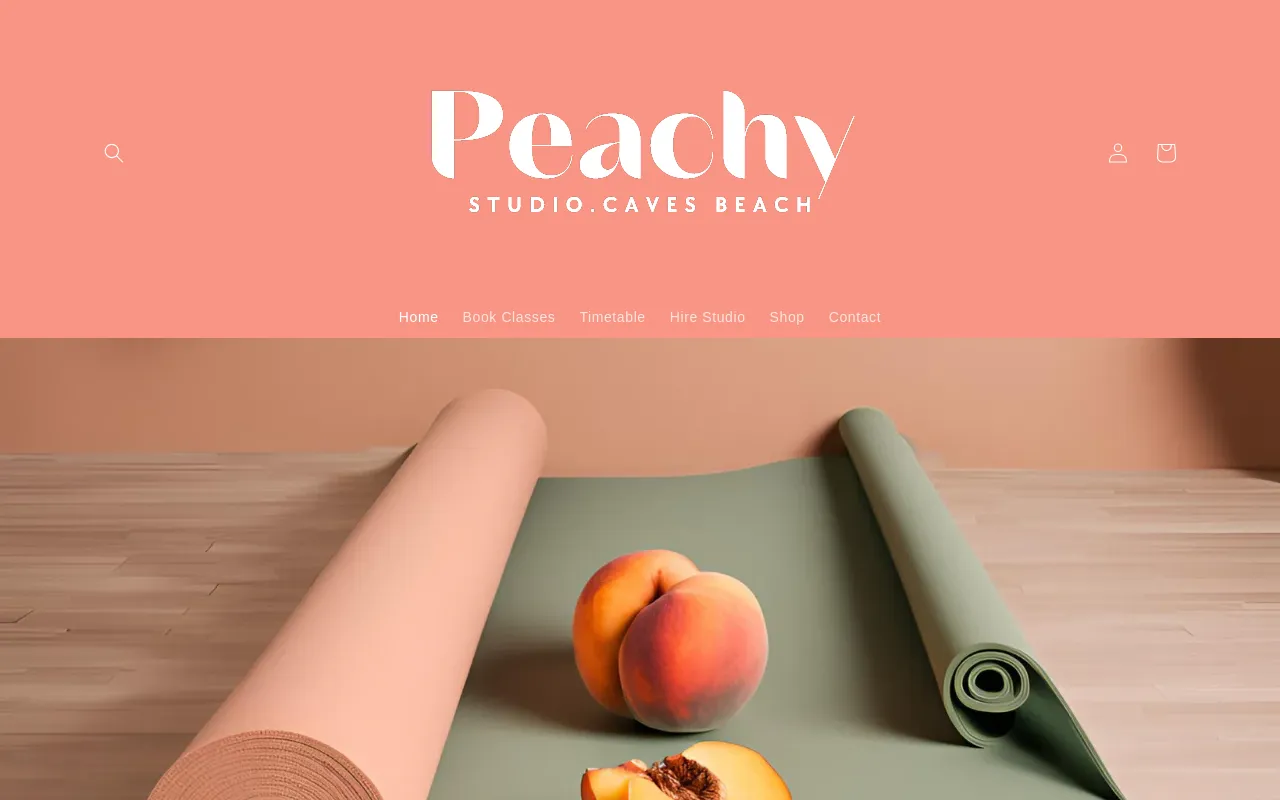 Peachy Studio Caves Beach screenshot