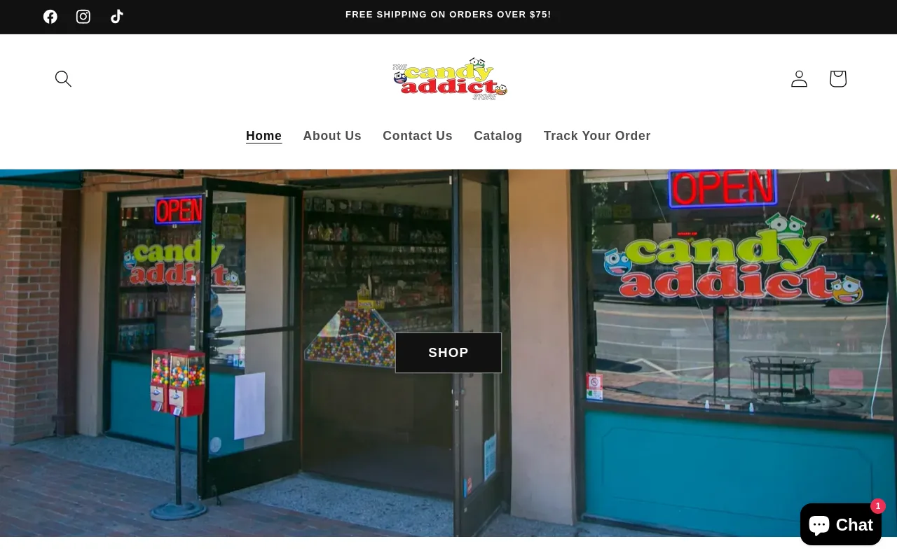 The Candy Addict Store screenshot