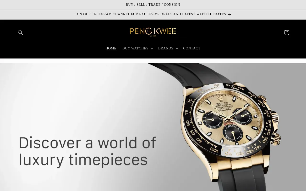 Peng Kwee Watches screenshot