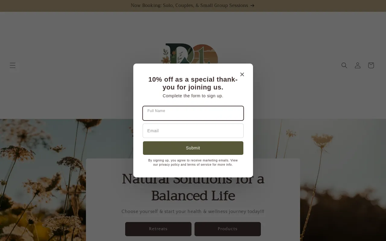 Peaks & Harmony website screenshot