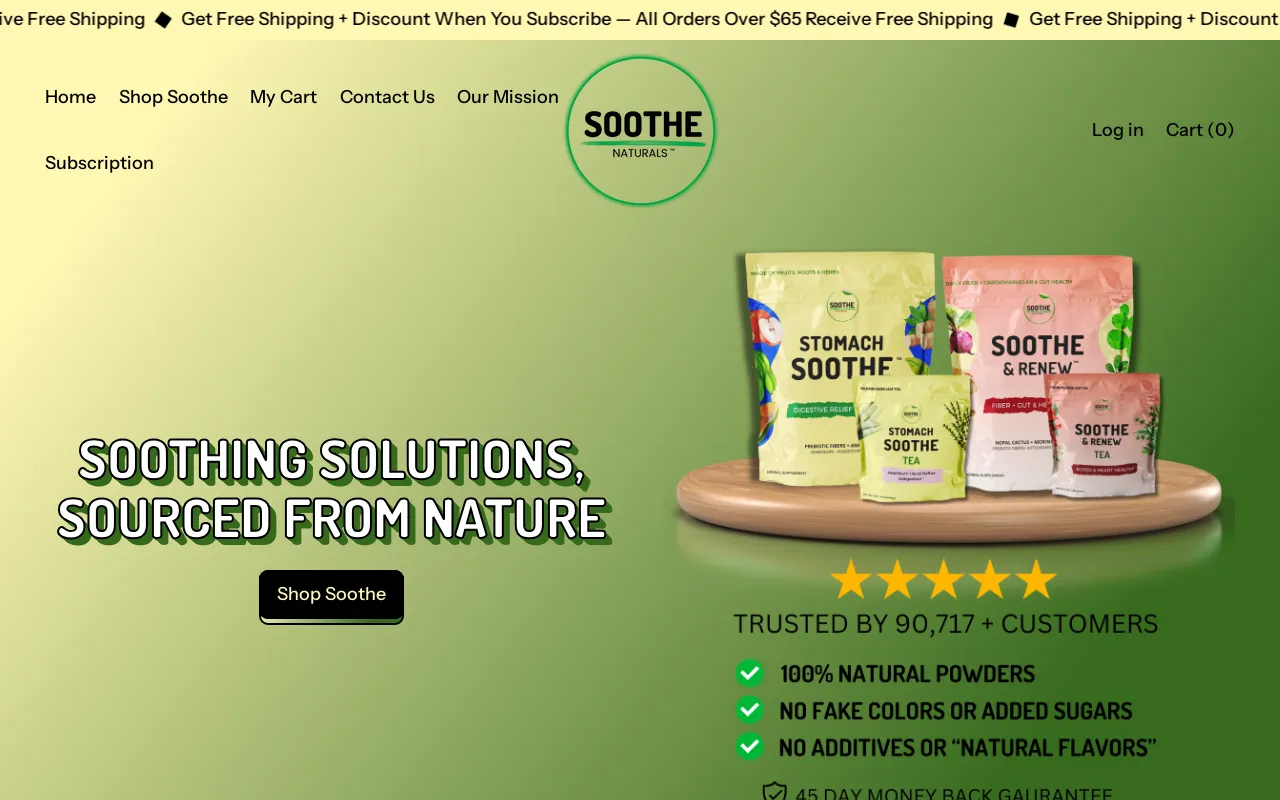 Soothe Naturals screenshot