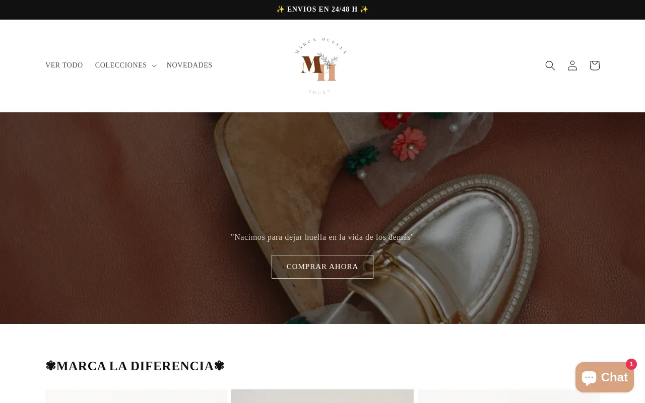 Marca Huella Shoes screenshot
