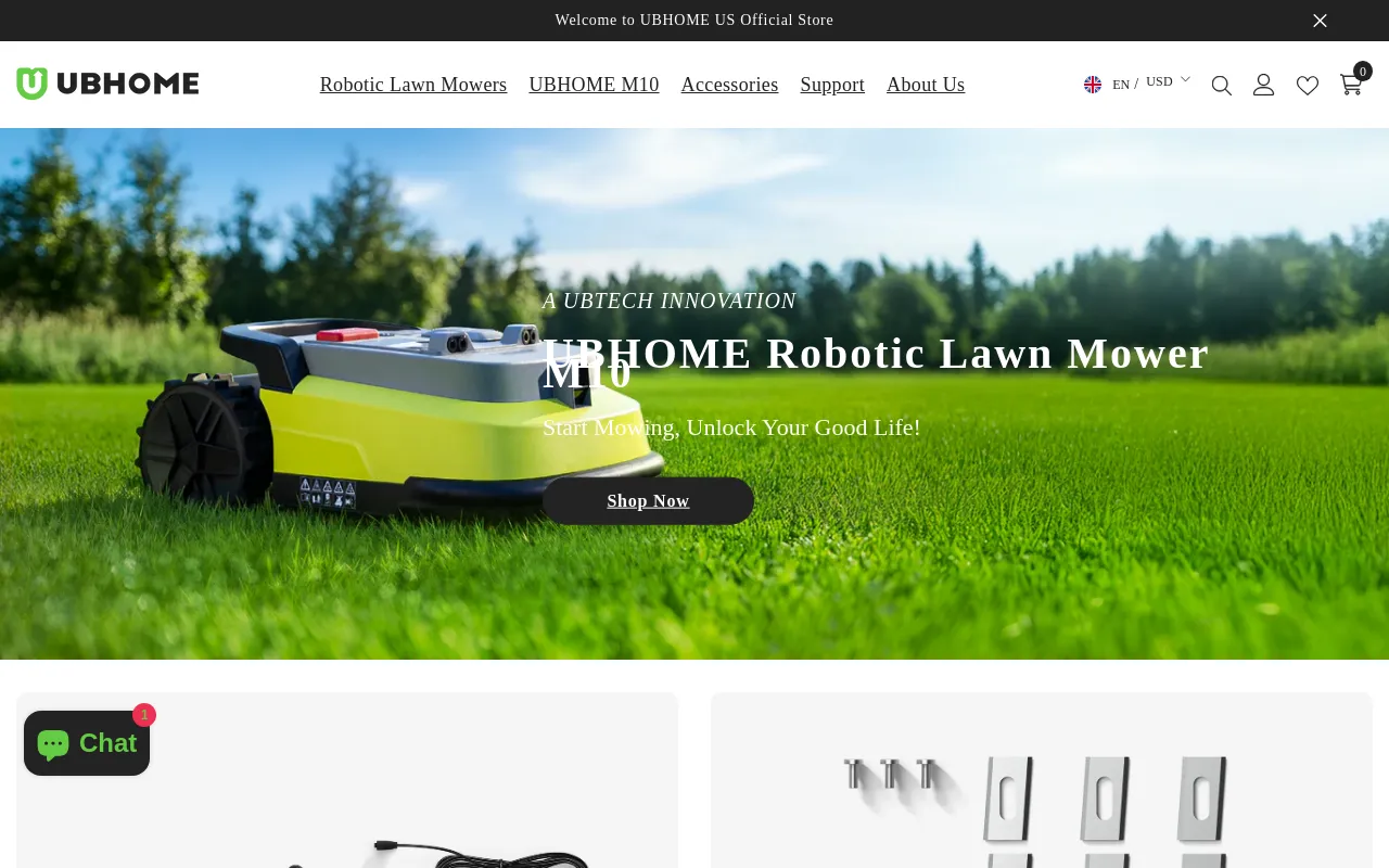 UBHOME Robotic Lawn Mowers screenshot