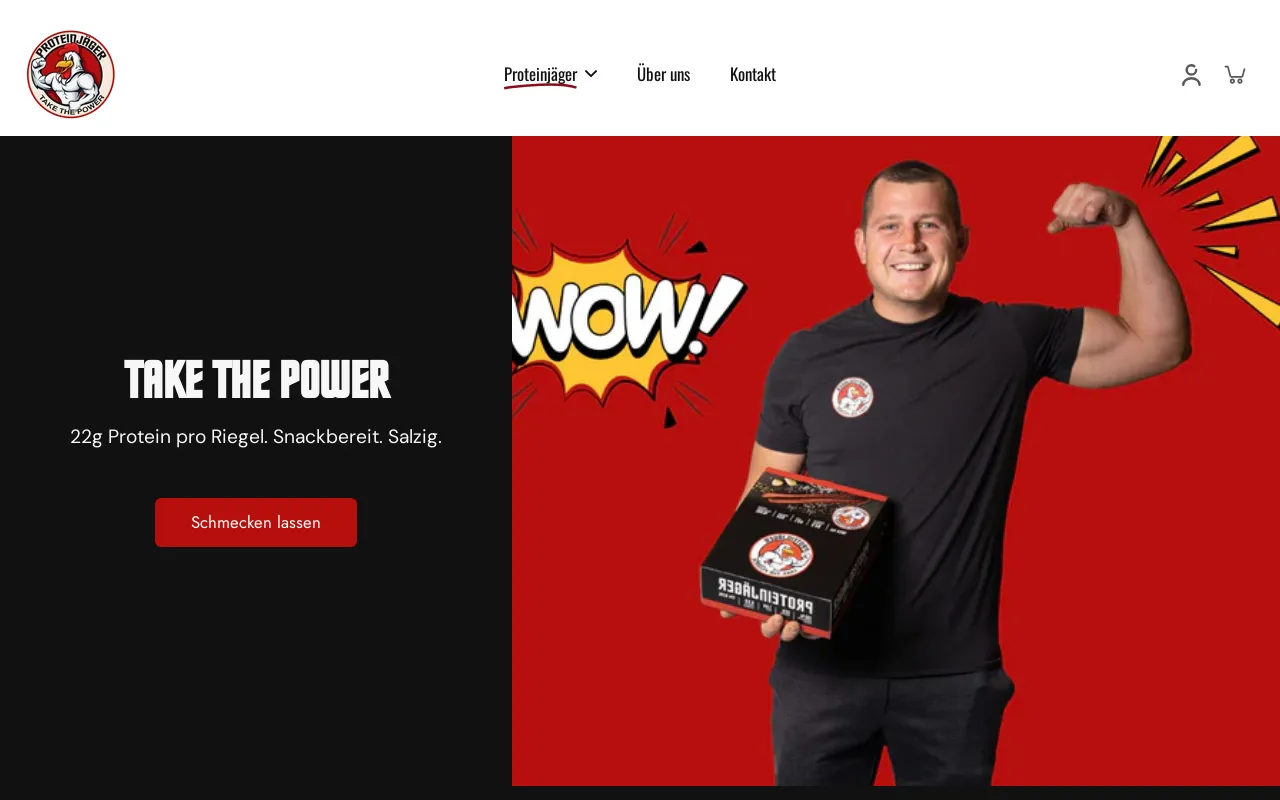 Proteinjäger website screenshot