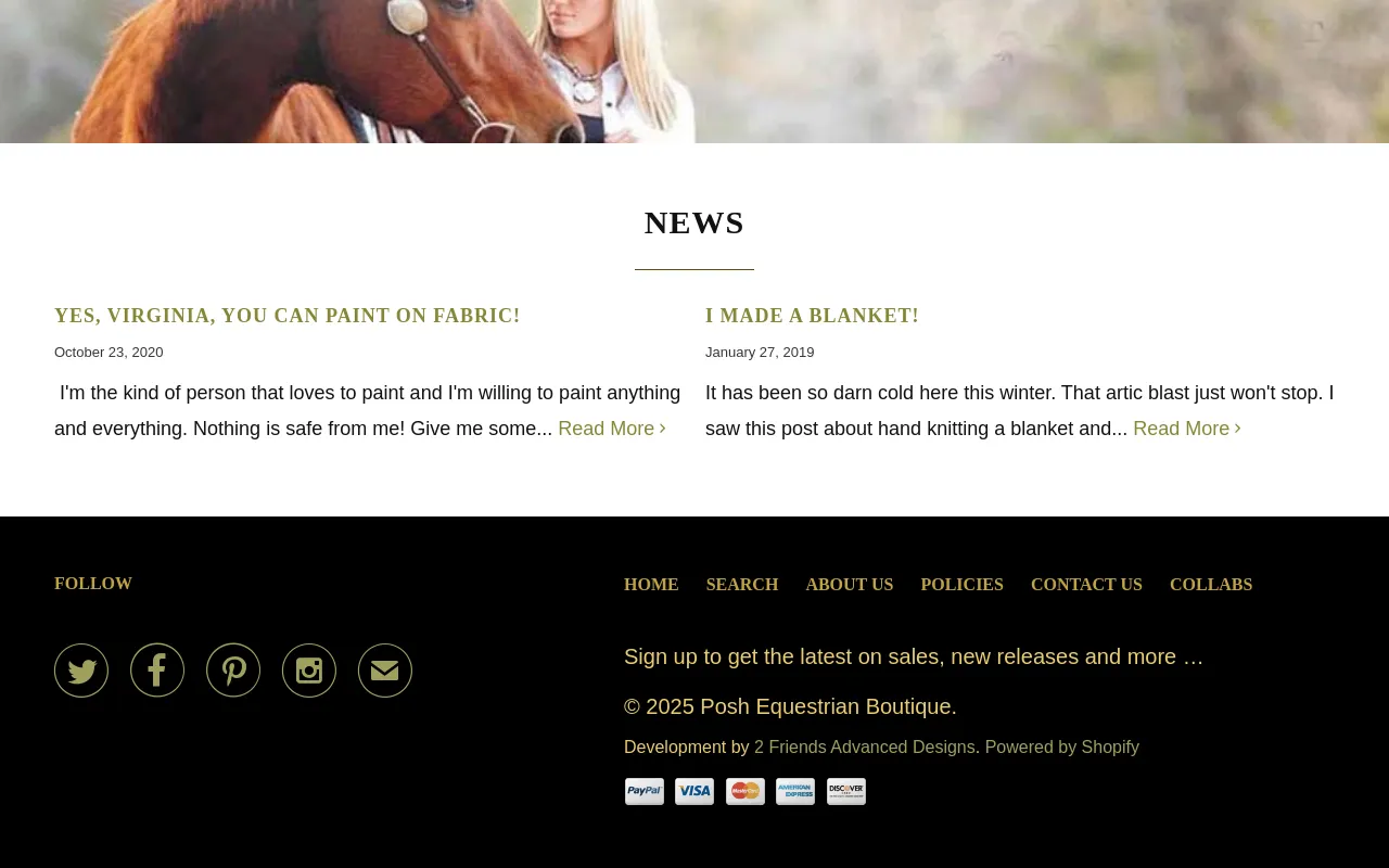 Posh Equestrian Boutique screenshot