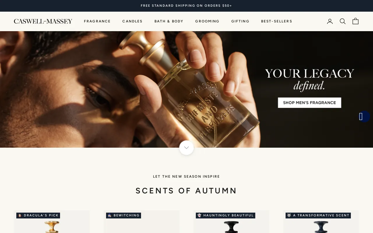 Caswell-Massey® screenshot