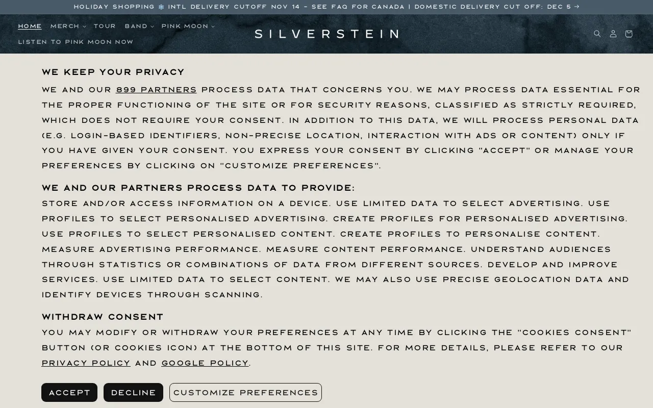 Silverstein screenshot