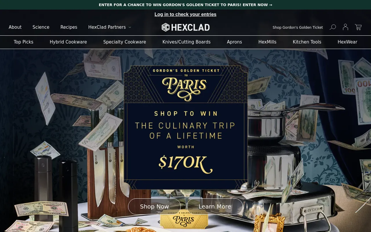 HexClad Cookware screenshot