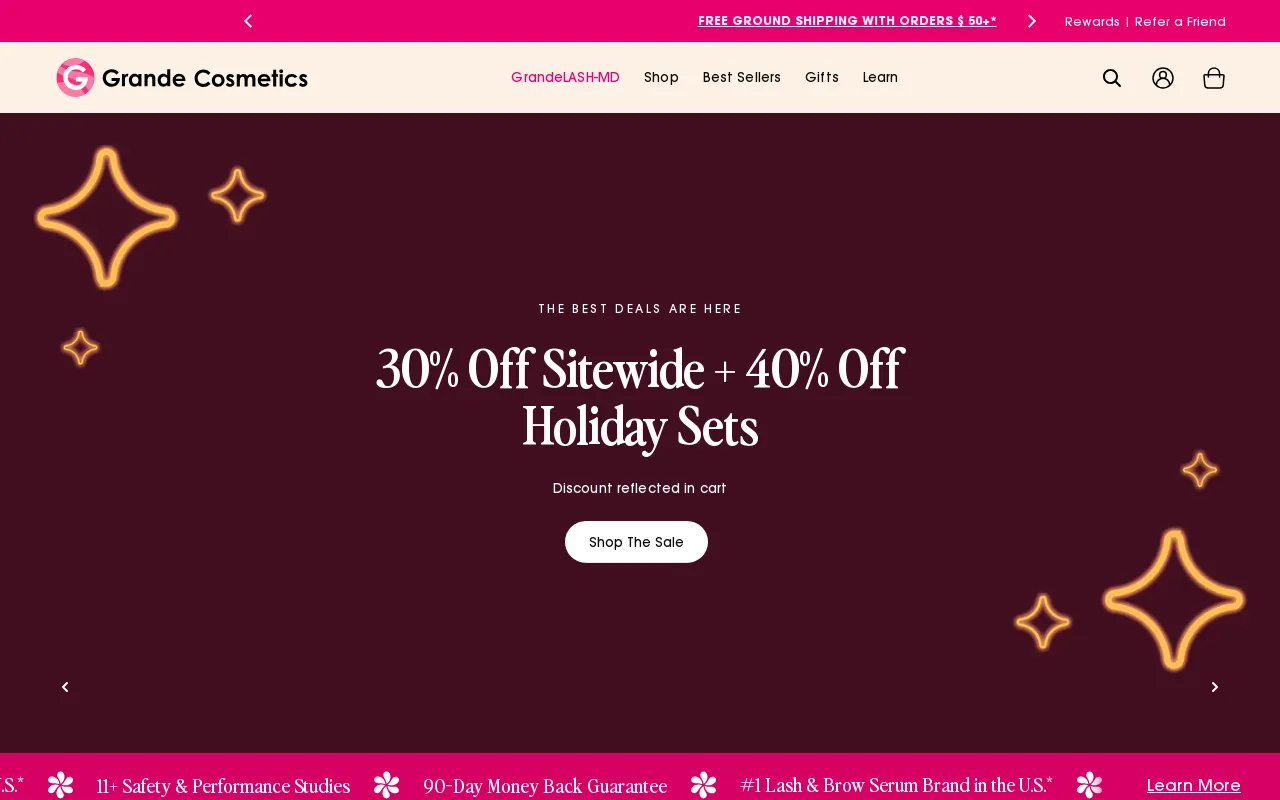 Grande Cosmetics, LLC screenshot