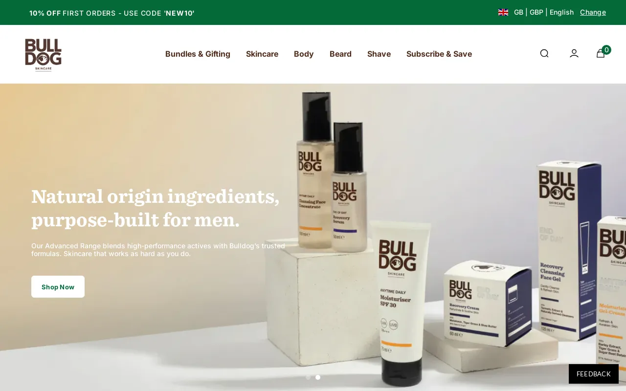 Bulldog Skincare screenshot