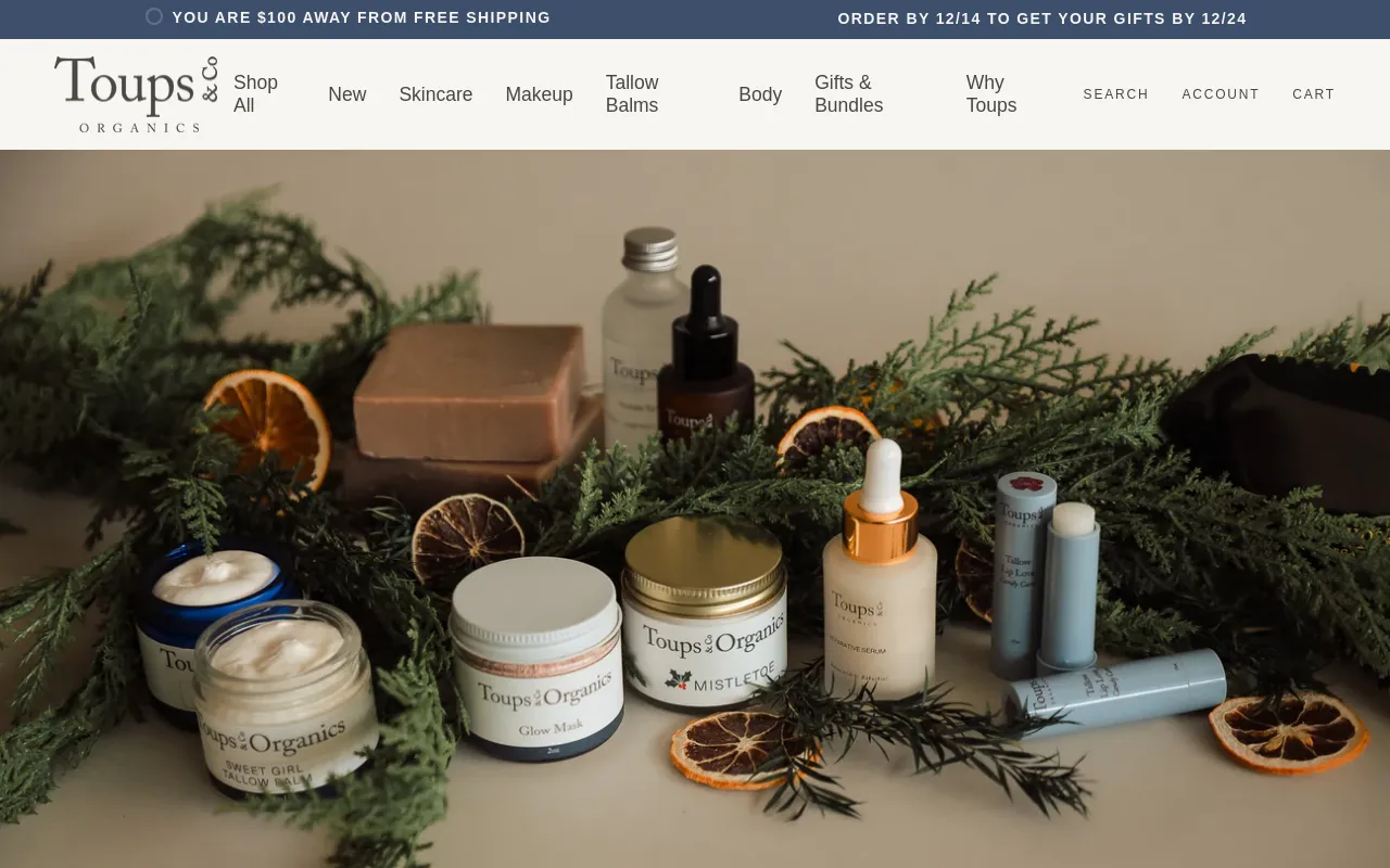 Toups and Co Organics screenshot