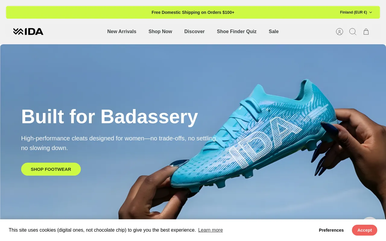 idasports.com screenshot