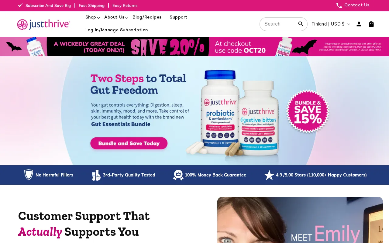 Just Thrive screenshot