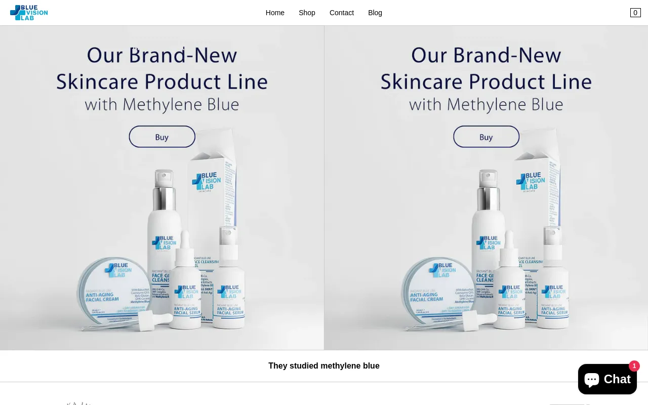 methyleneblueshop.com screenshot