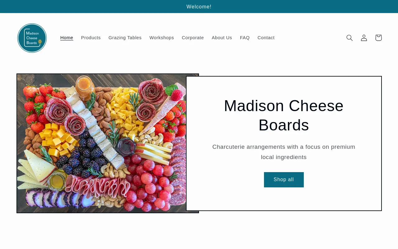 Madison Cheese Boards screenshot