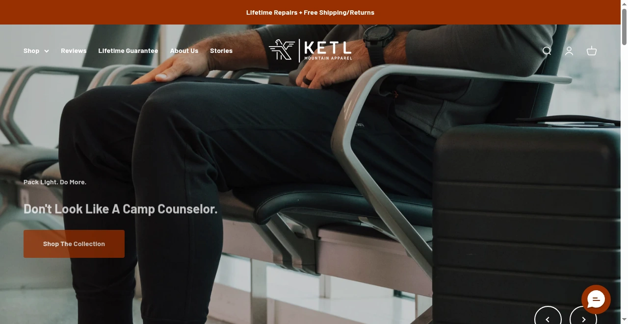 KETL Mtn. Apparel screenshot