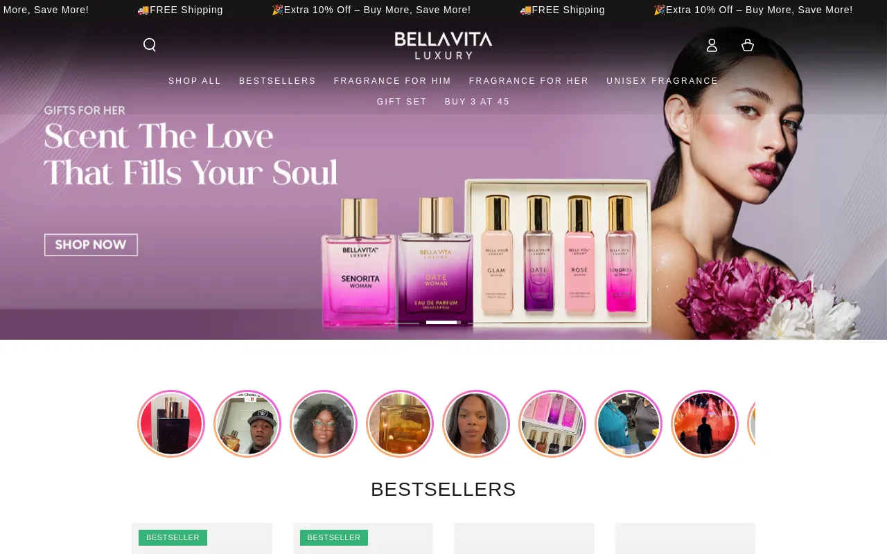 BellaVita Luxury (UK) screenshot