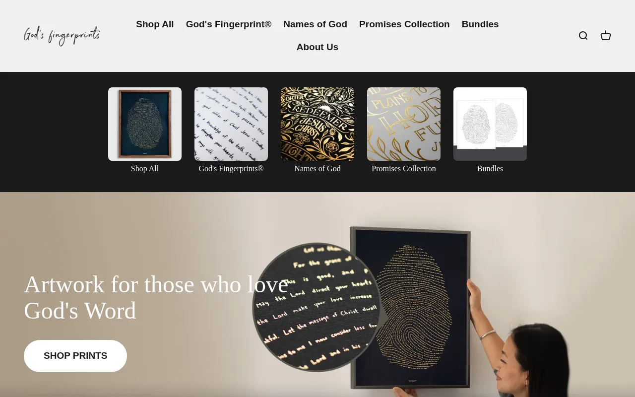 God's fingerprints screenshot